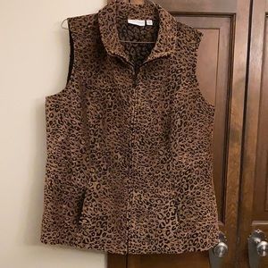 Susan Graver Leopard Print Vest